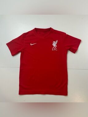 Nike Liverpool FC Dri-FIT Training Shirt Soccer Jersey Kids Size Small Red
